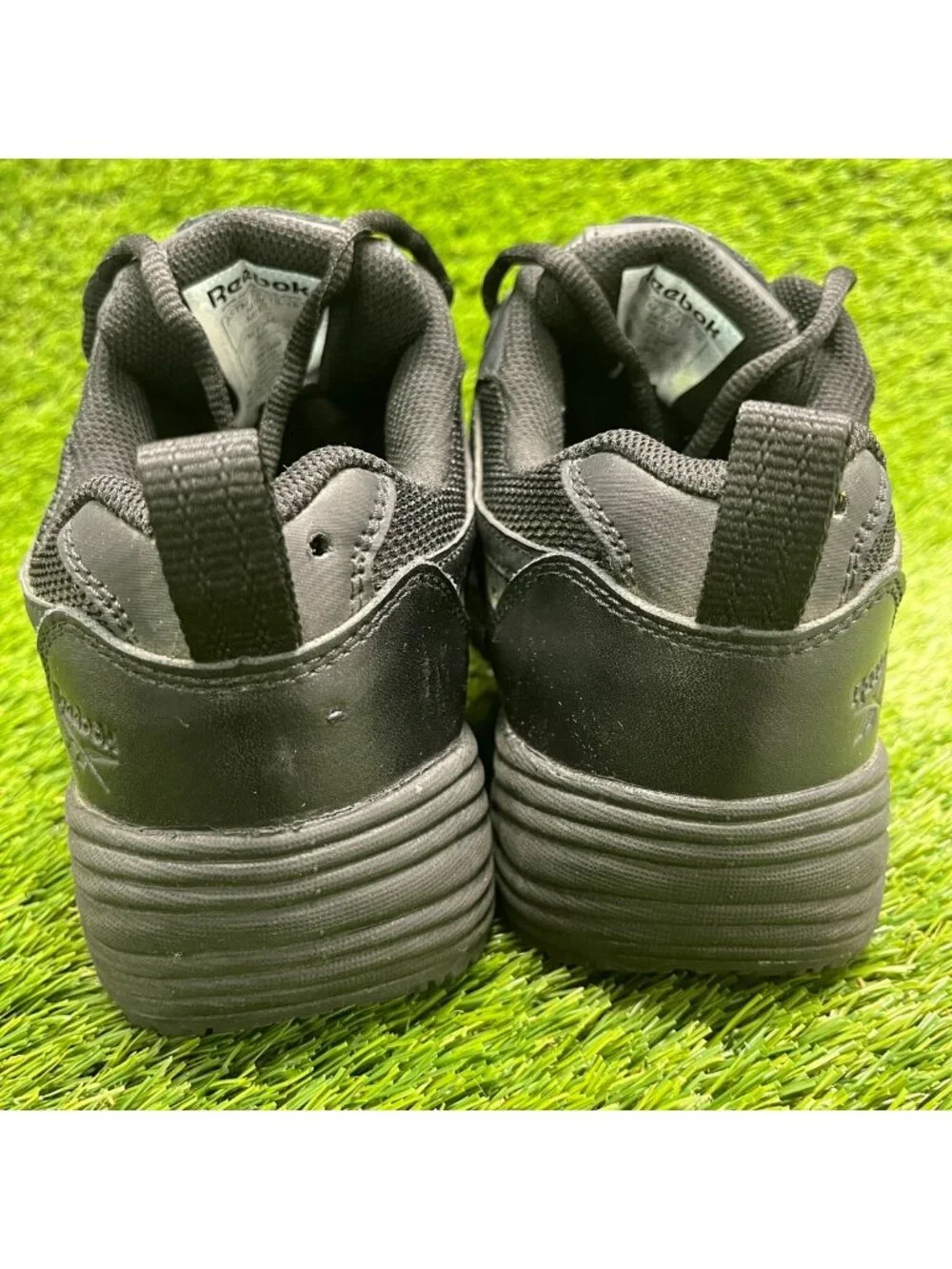 Reebok Centose Womens Size 7.5W Black Leather Composite Toe Safety Work Shoes